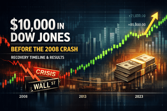$10,000 in Dow Jones Before 2008 Crash: What Happened Next?